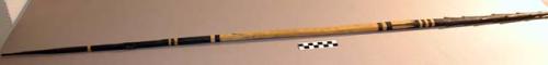 Double-ended wooden spear - made as near like those of ancient times +