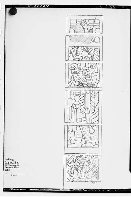 Drawing from the Court of 1000 Columns