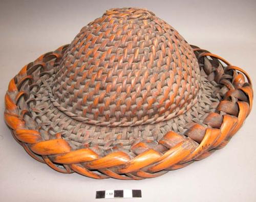 Wicker straw hat