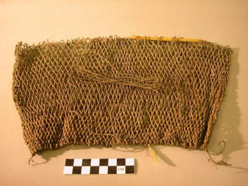 Net bag and netting needle