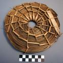 Coil of raffia