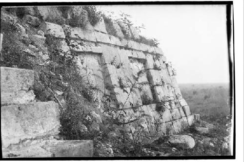 Lower Temple of Jaguars; Low relief sculpture on innermost West wall