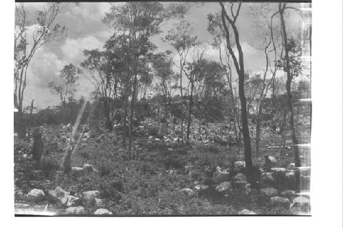 General view - Temple on E. side of court looking SE; 1000 Columns