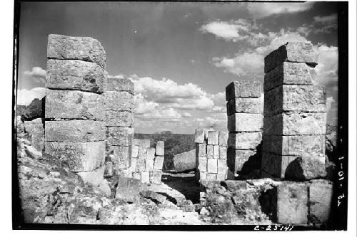 Temple of Hight Priest's grave, top, looking E.