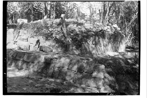 Temple of Xtoloc Cenote from southwest