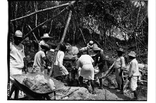 T.of Atlantean Cols., # 2. Old Chichen Itza. In course of restoration