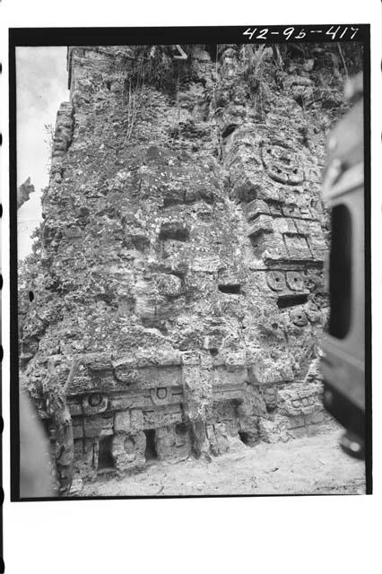 Temple II decoration on E face of roofcomb