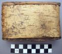 Birch bark box to keep pounded tobacco