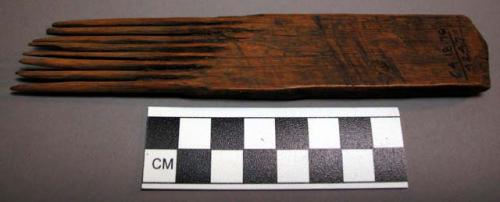 Wooden comb