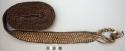 Braided belt - used for belts; braided by hand; made of sheep wool (mimandi kama