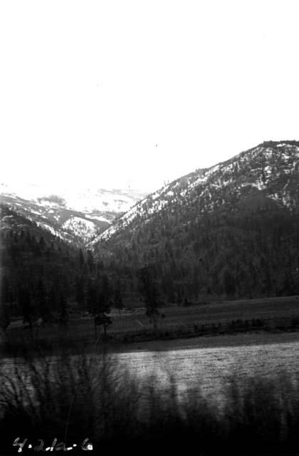 River with mountains in background