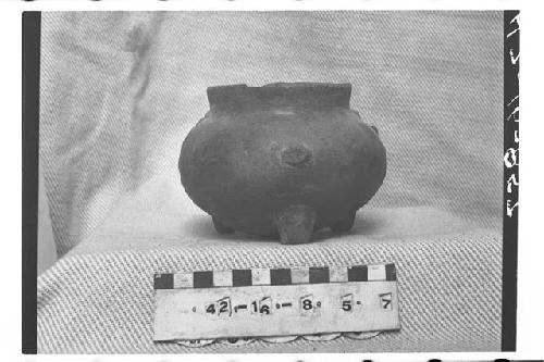 Tripodal Pottery Jar