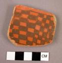 Worked sherd (black/red)