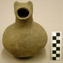 Ceramic effigy vessel, animal form