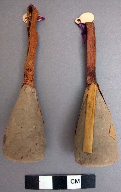 Two cones of "dust from Mecca." Pilgrimage souvenier or amulet.