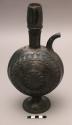 Black pottery vessel