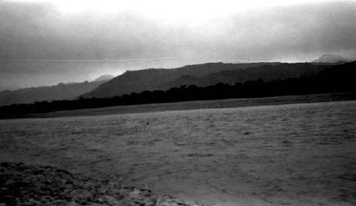 River with mountains in background