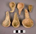 Miniature pottery ladles - from an ancient shrine near the ruin of Sikyatki