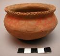 Small pottery jar (anglit) - red on red ware; for cooking fish