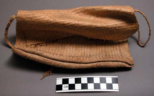 Man's basketry pouch for carrying personals (shell money, betel nut, +