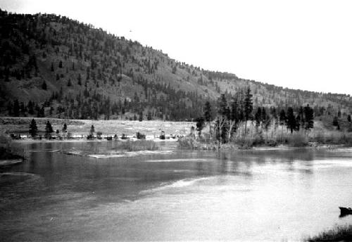 River with mountains in background