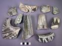 Sherds - black and white