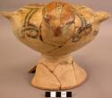 Pottery bird vessel - Nispero variety