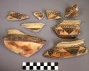 Part sikyatki polychrome potsherd