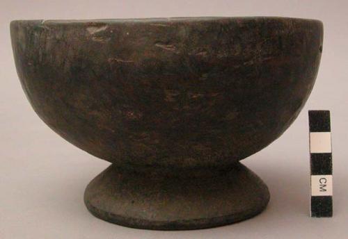 Wooden bowl with stand