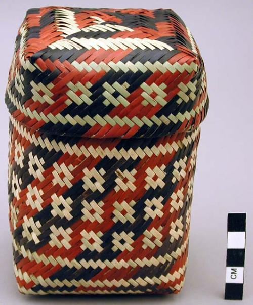 Double weave covered basket