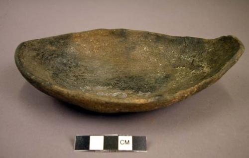 Plain pottery ladle