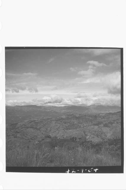 Panorama of Motagua Valley and terrain north and east from a point just below th