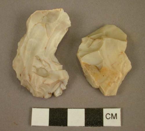 Crude flint implements