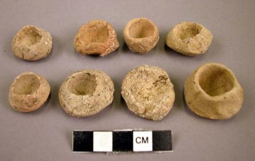 Miniature pottery offerings - from an ancient shrine near the ruin of Sikyatki