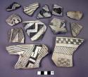 Sherds - Chaco black and white