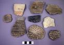 Sherds, grey corrugated ware