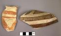 Ceramic rim and body sherds, painted ware, 1 mended