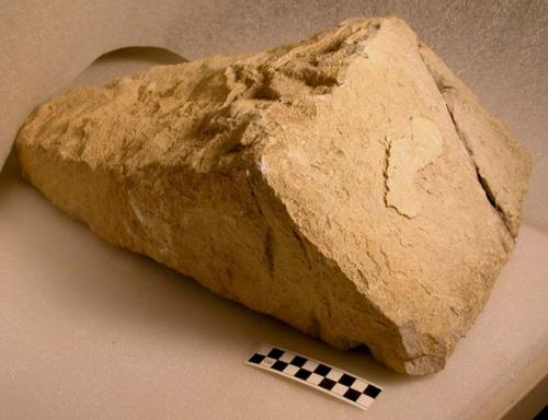 Roof stone from destroyed building