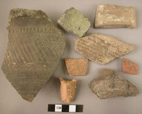 29 miscellaneous potsherds