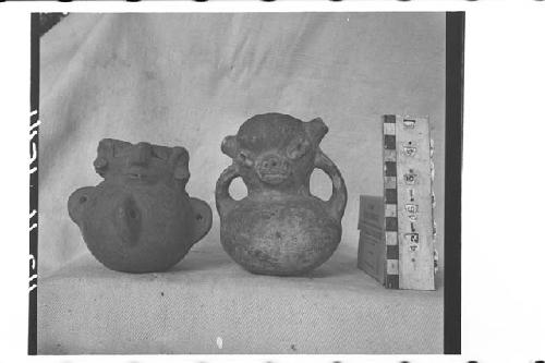 Two Small Pottery Jars