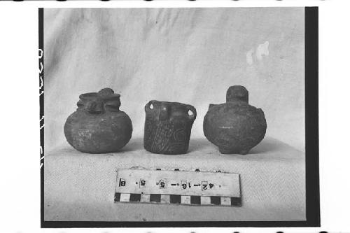 Three Miniature Pottery Jars