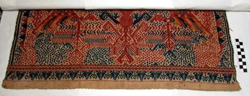 Textile pertaining to the cult of the Spirit Ship - brocade technique