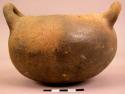 Unpainted pottery jar (2 handles)