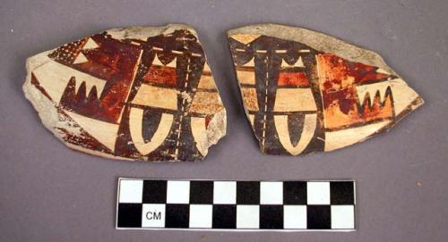 San Bernardino polychrome potsherd