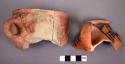 Jar sherds - restorable. San Bernardino black-on-pink