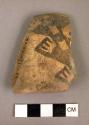Fragment of flat bottom pottery cup
