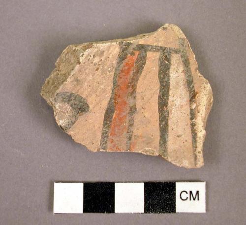 Unclassified polychrome potsherd