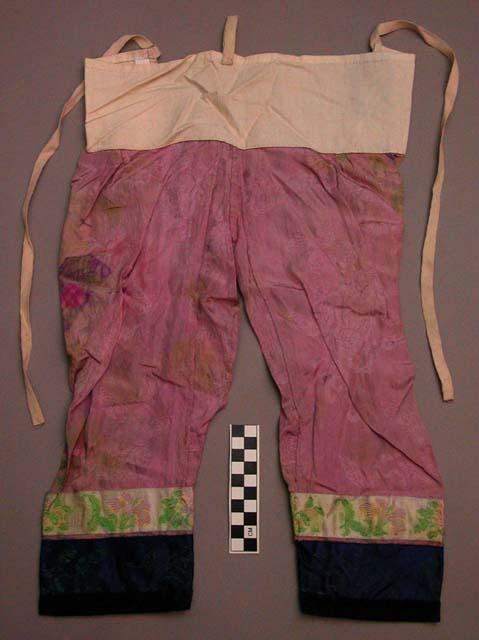 Child's Lavender Silk Brocade Pants