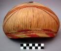 Leaf hat with basketry head band