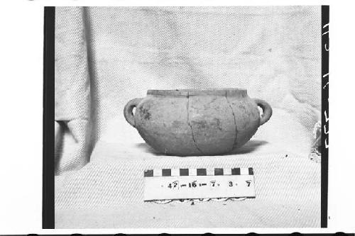 Dichrome over Lost-Color Pottery Bowl